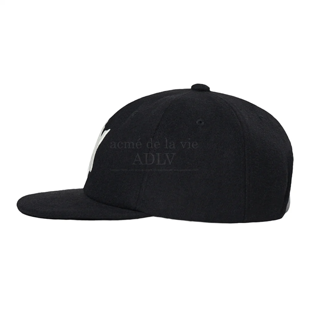 A LOGO EMBLEM WOOL BALL CAP BLACK - Image 2