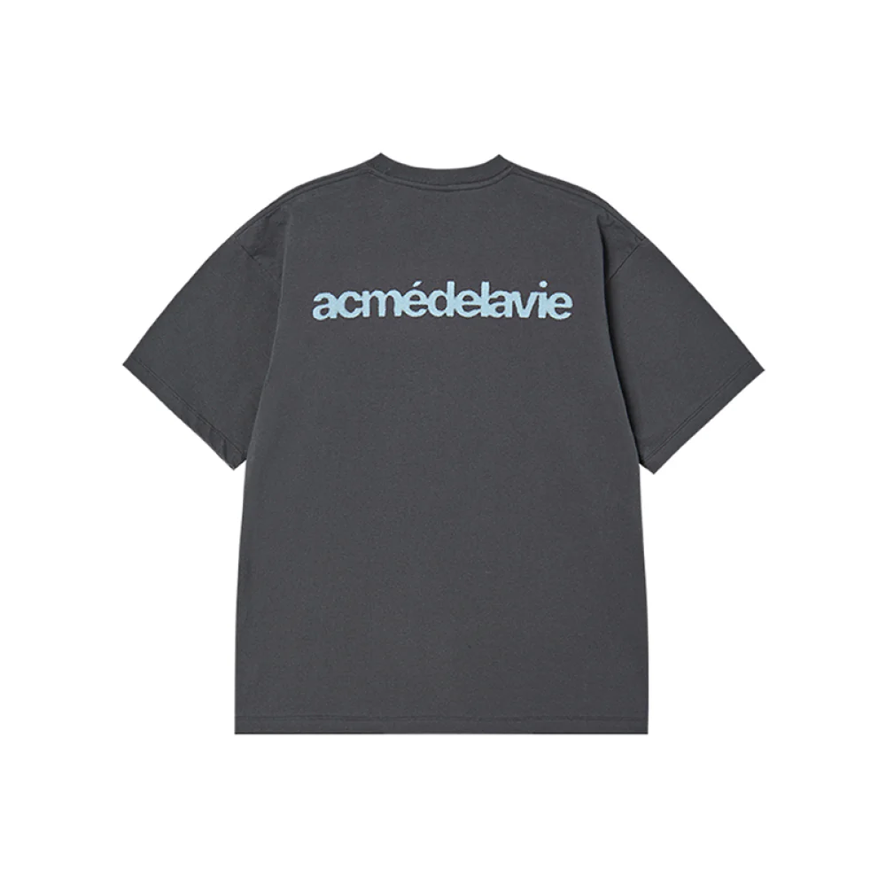 AC BEAR STATUE OF LIBERTY SHORT SLEEVE T-SHIRT CHARCOAL - Image 2
