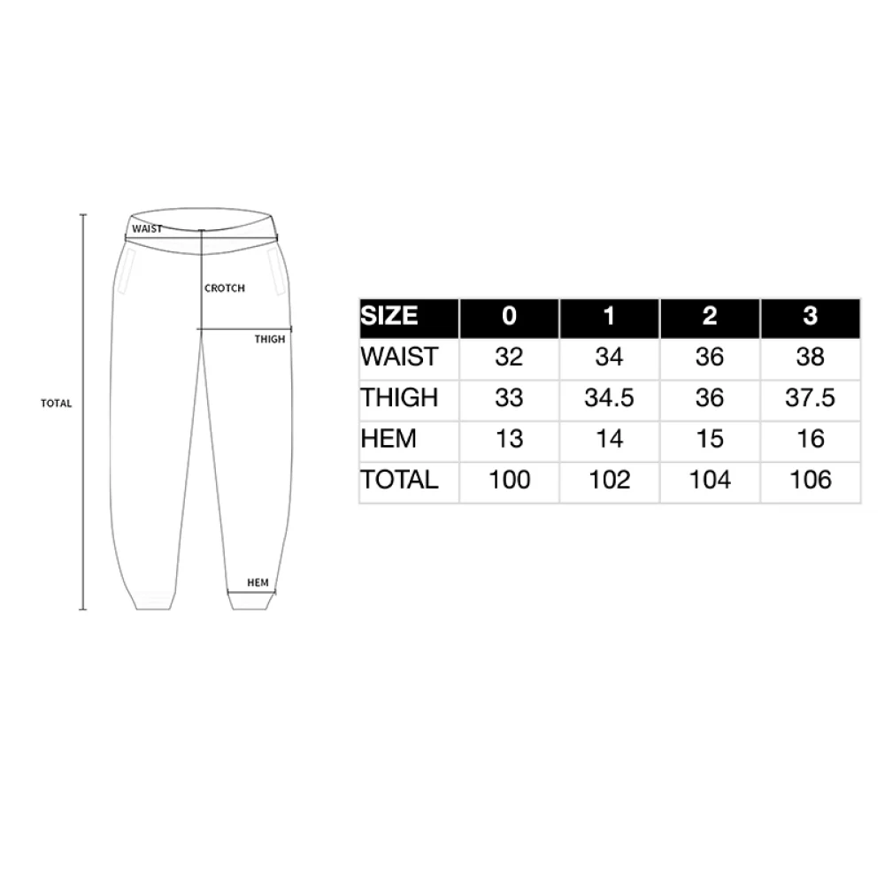 [acm¨¦ de la vie X HOSHI] BOX BASIC LOGO JOGGER PANTS ESSENTIAL BEIGE - Image 3