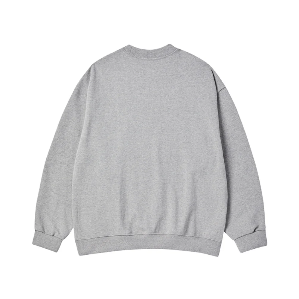 [acm¨¦ de la vie X HOSHI] BOX BASIC LOGO SWEATSHIRT MELANGE - Image 2