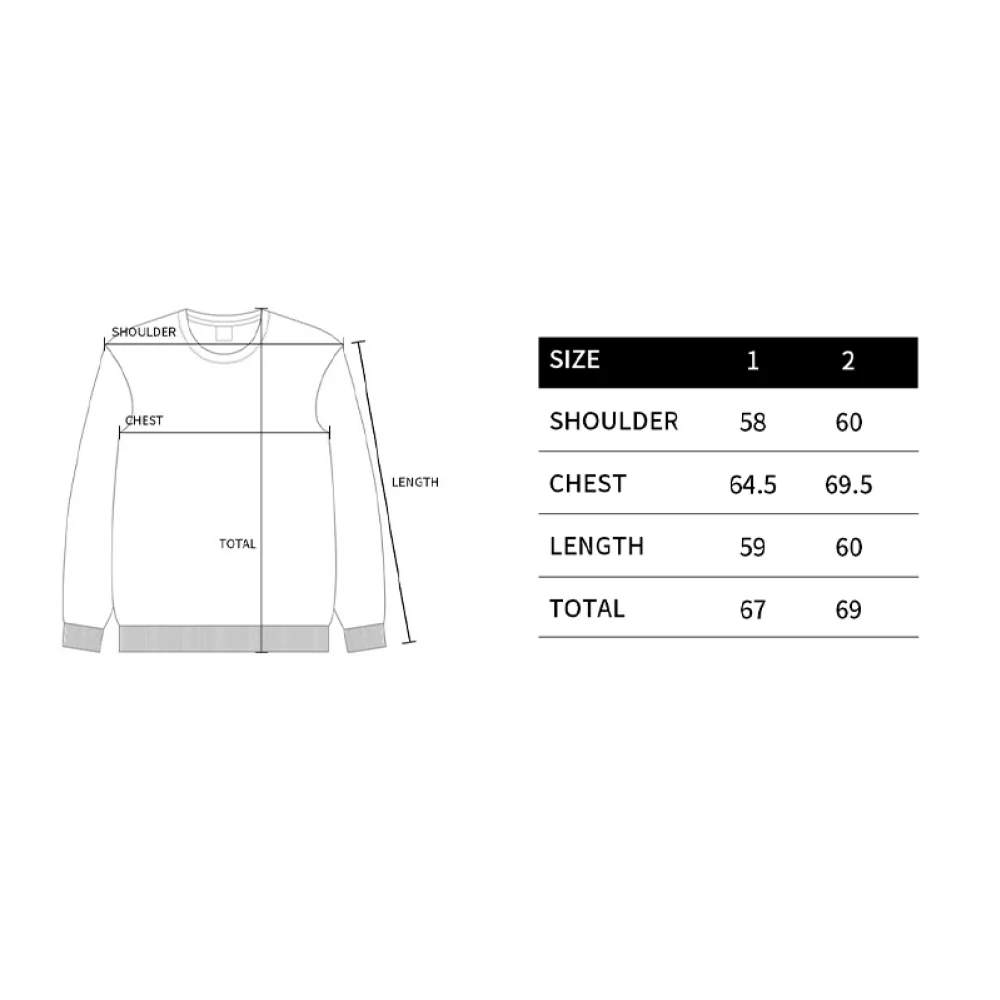 [acm¨¦ de la vie X HOSHI] BOX BASIC LOGO SWEATSHIRT MELANGE - Image 7