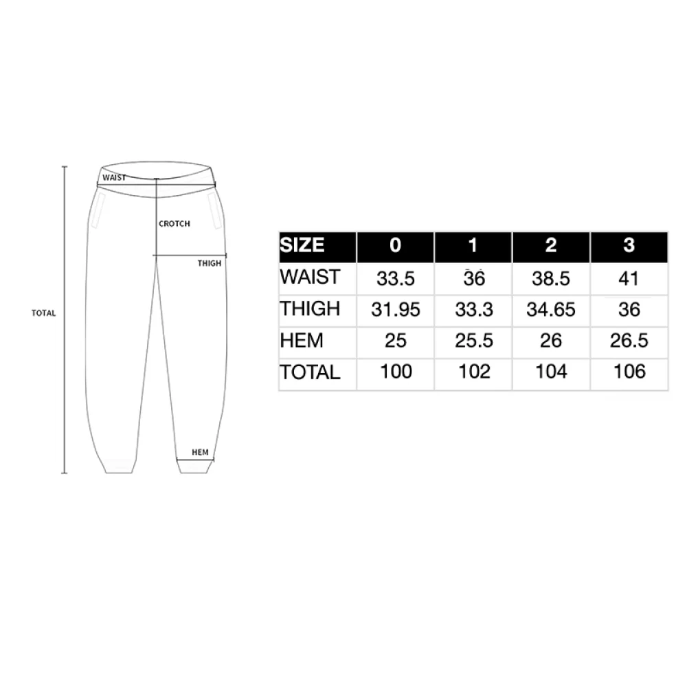 [acm¨¦ de la vie X HOSHI] INK STAMP LOGO PANTS MELANGE - Image 3