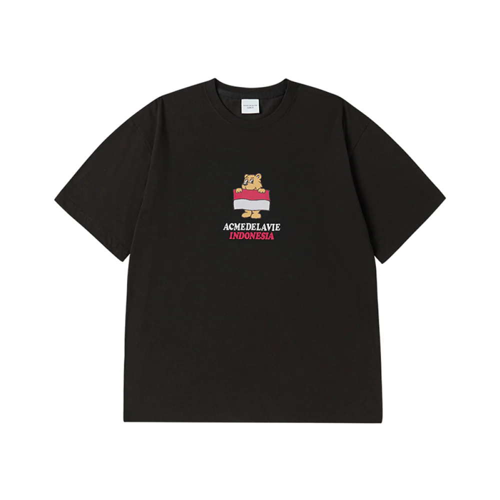 ADLV BEAR FOR INDONESIA SHORT SLEEVE T-SHIRT BLACK