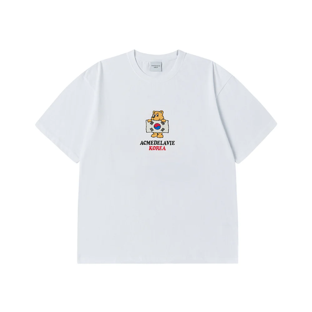 ADLV BEAR FOR KOREA SHORT SLEEVE T-SHIRT WHITE