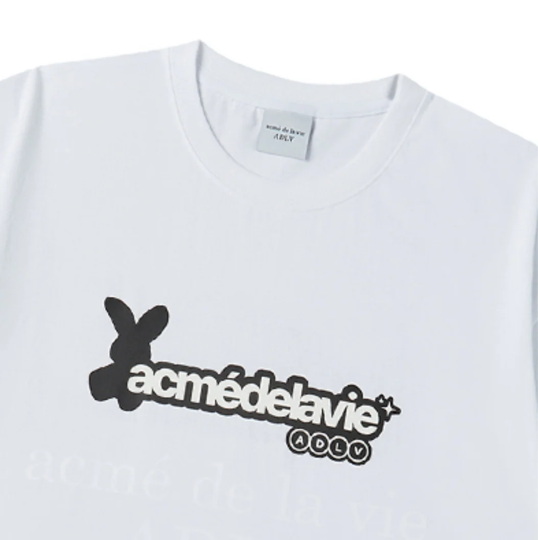 ADLV BUNNY SHORT SLEEVE T-SHIRT WHITE - Image 3