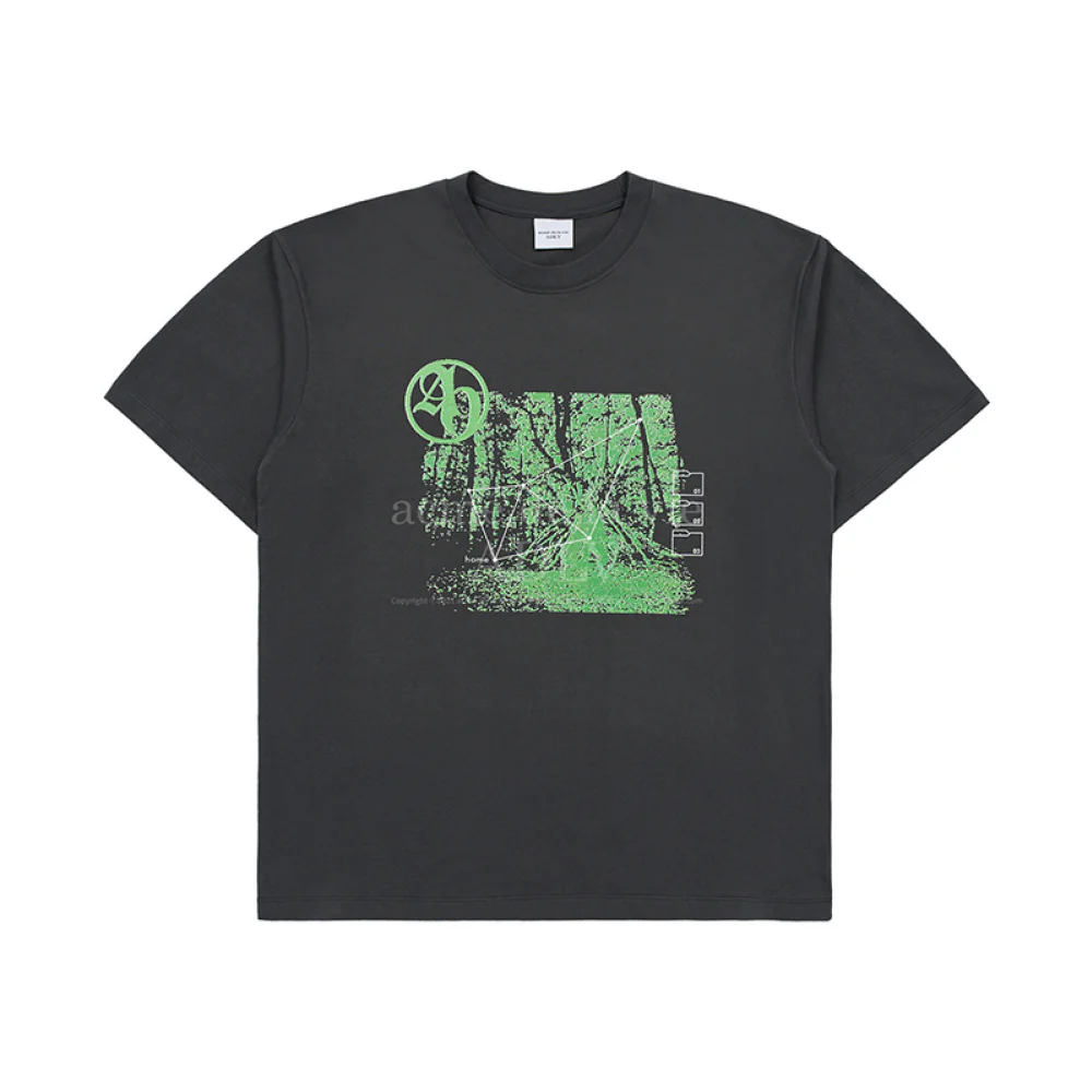 ADLV DIGITAL NOISE ARTWORK SHORT SLEEVE T-SHIRT CHARCOAL