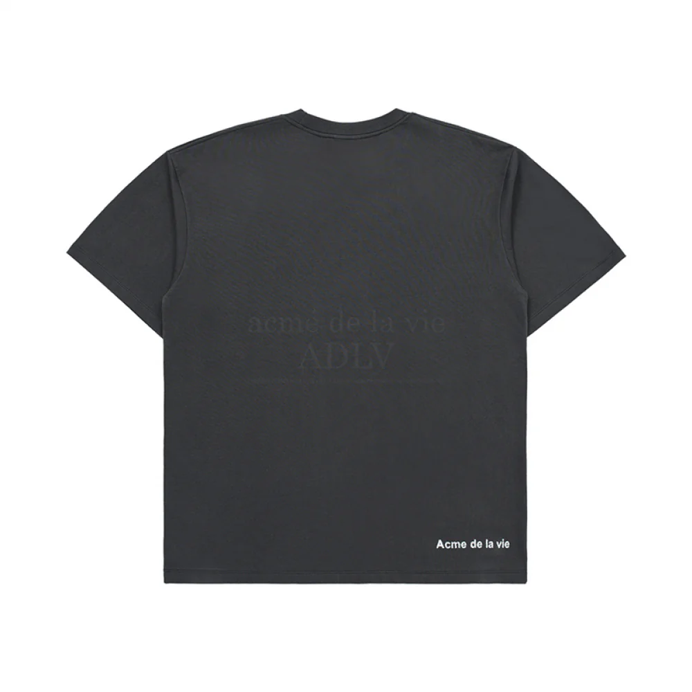 ADLV DIGITAL NOISE ARTWORK SHORT SLEEVE T-SHIRT CHARCOAL - Image 2