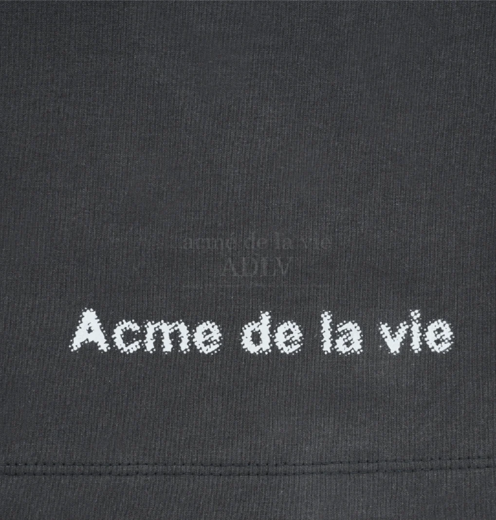 ADLV DIGITAL NOISE ARTWORK SHORT SLEEVE T-SHIRT CHARCOAL - Image 5