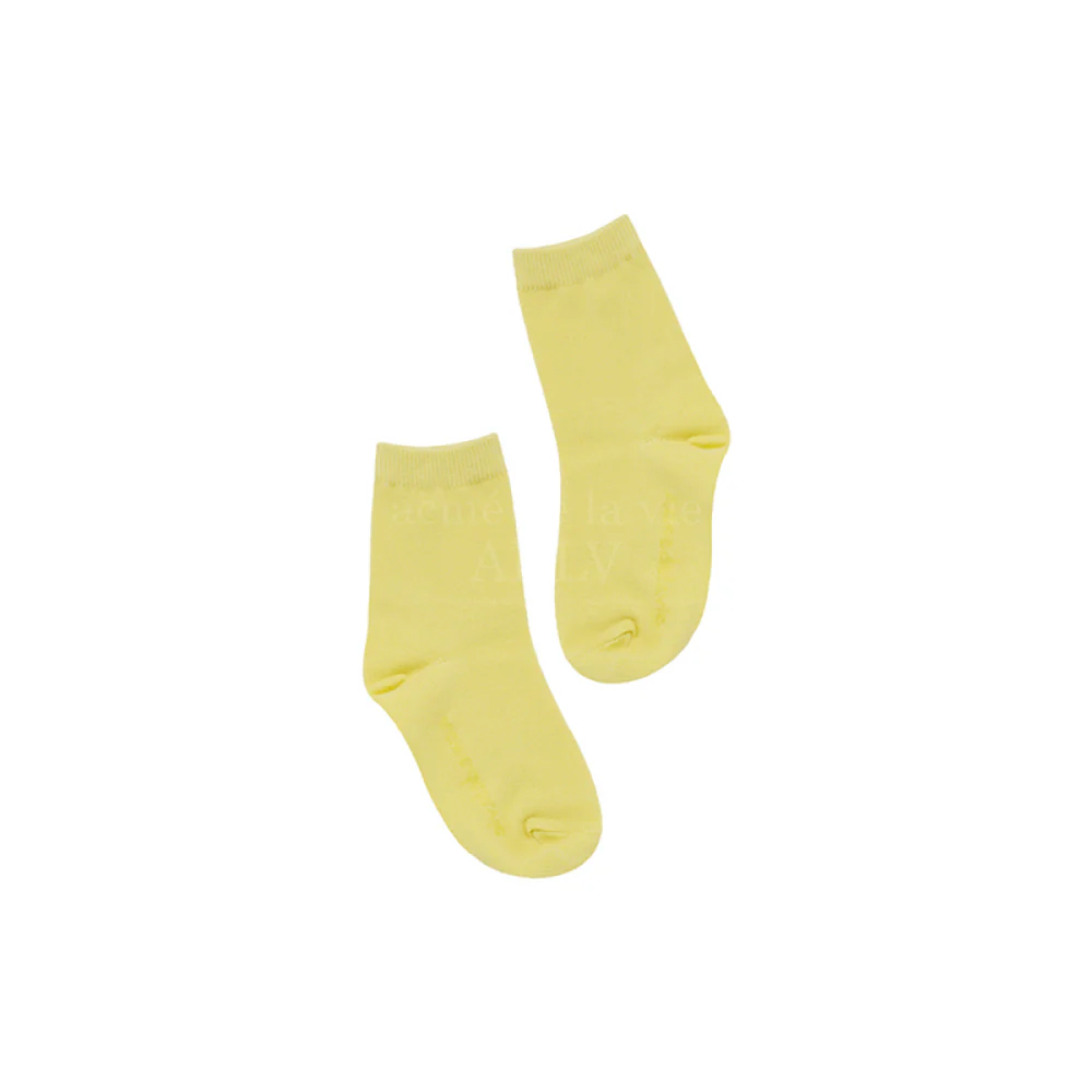 ADLV KIDS SOCKS LIGHT YELLOW - Image 2