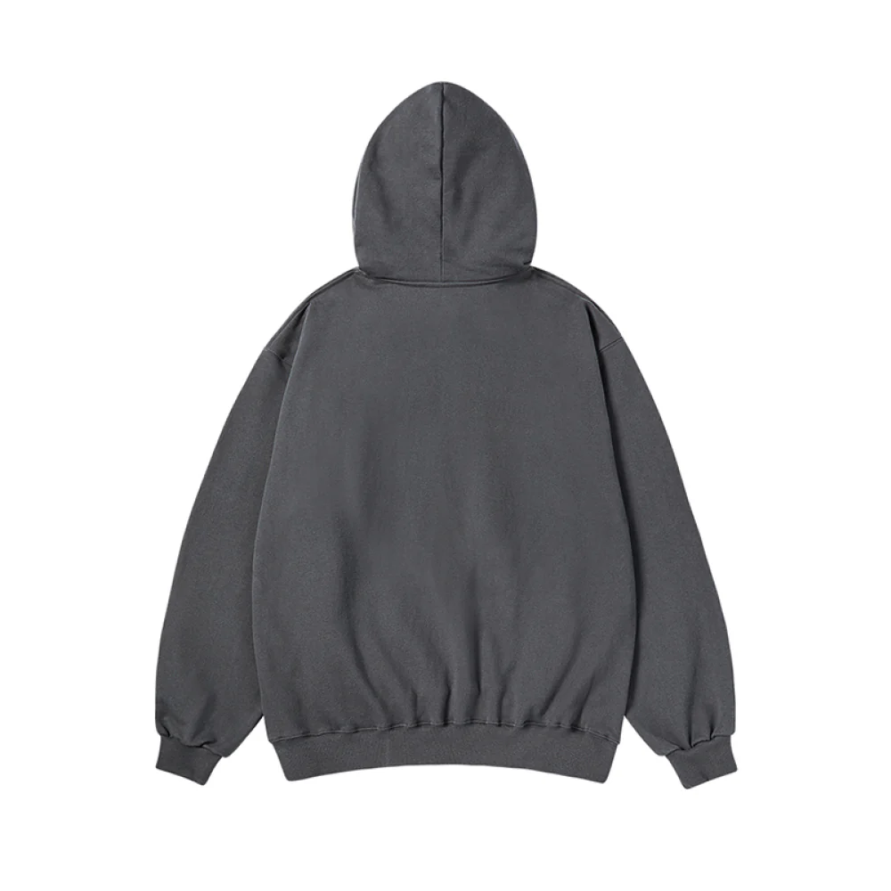 ADLV PIGGYBACK HOODIE CHARCOAL - Image 2