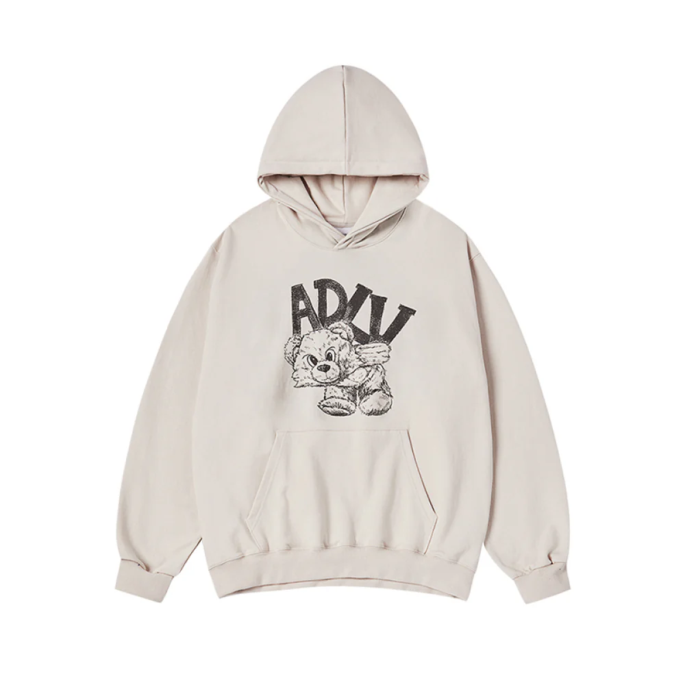 ADLV PIGGYBACK HOODIE ESSENTIAL BEIGE