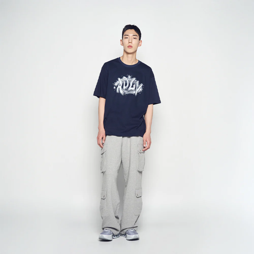ADLV UNIVERSE LOGO SHORT SLEEVE T-SHIRT DARK NAVY - Image 3