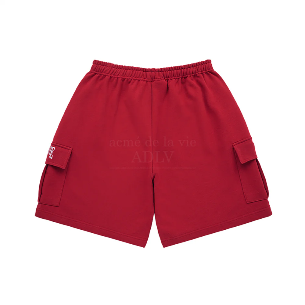 AE LOGO CARGO SHORT PANTS RED - Image 3