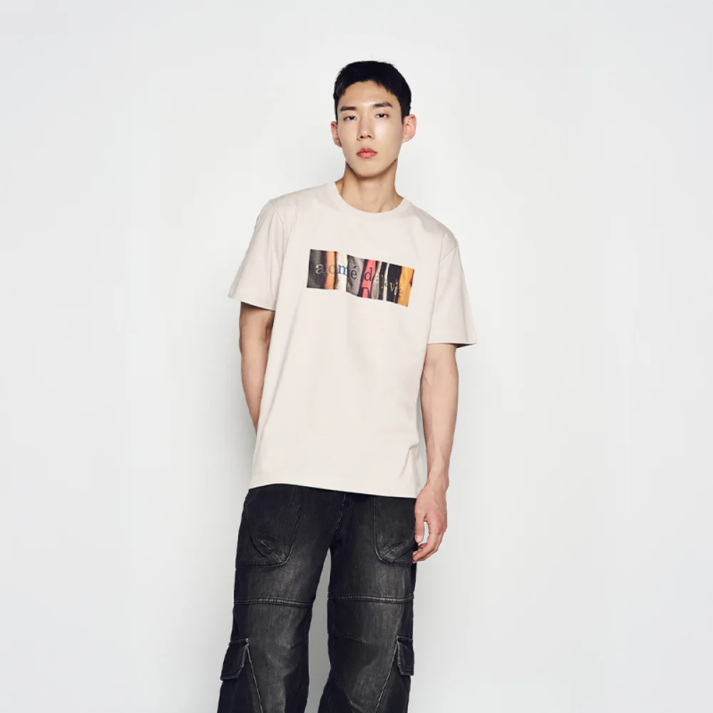 ARCHIVE LOGO SHORT SLEEVE T-SHIRTS ESSENTIAL BEIGE - Image 4