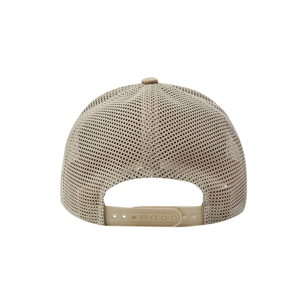 ARTWORK MESH TRUCKER BALL CAP BEIGE - Image 2