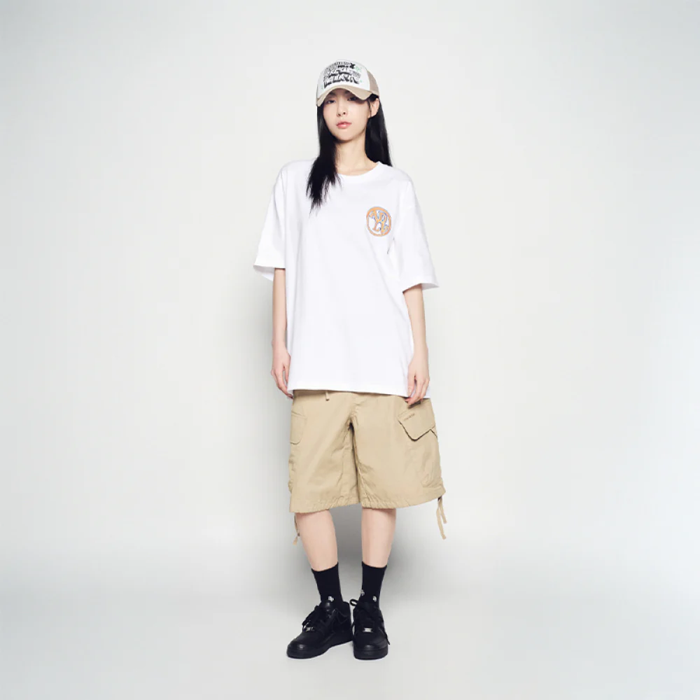ARTWORK MESH TRUCKER BALL CAP BEIGE - Image 3