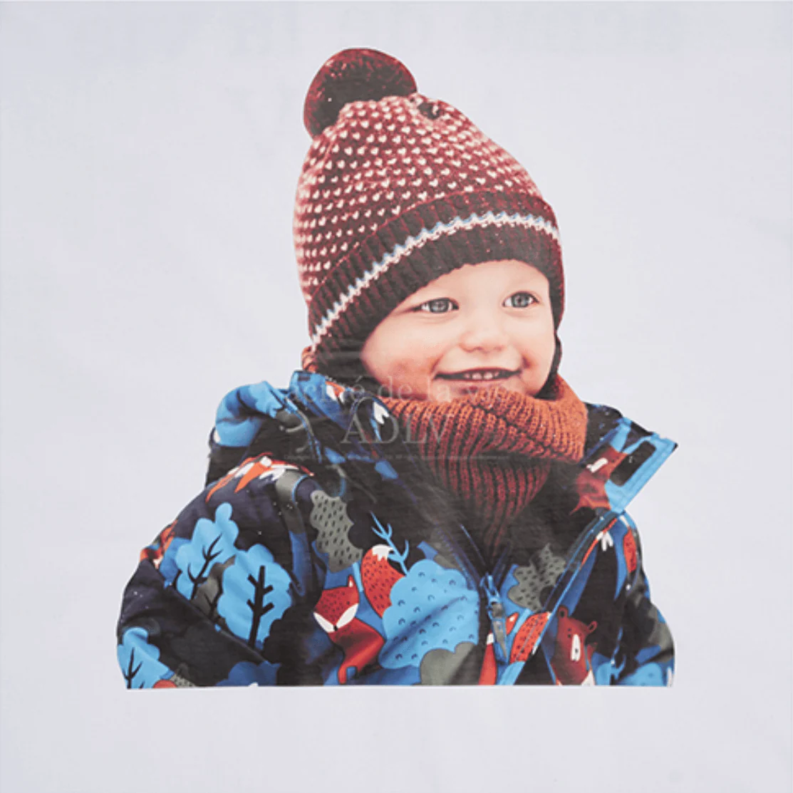 BABY FACE NATURE PATTERN JACKET BOY SHORT SLEEVE T-SHIRT WHITE - Image 6