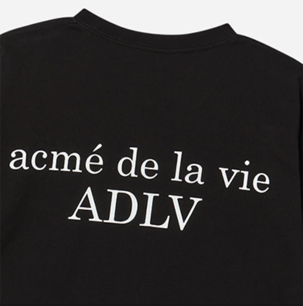 BABY FACE ORANGE TUBE SLEEVE T-SHIRT BLACK - Image 6