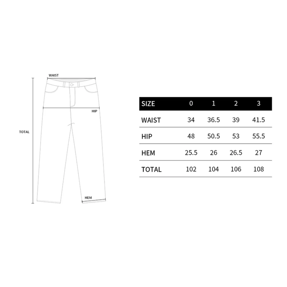 BASIC LOGO NYLON SET UP PANTS BLACK - Image 3