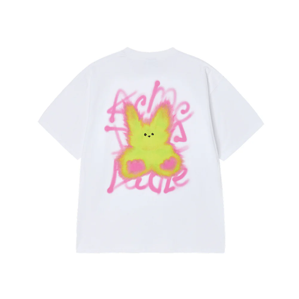 BLUR RABBIT SHORT SLEEVE T-SHIRT WHITE - Image 2