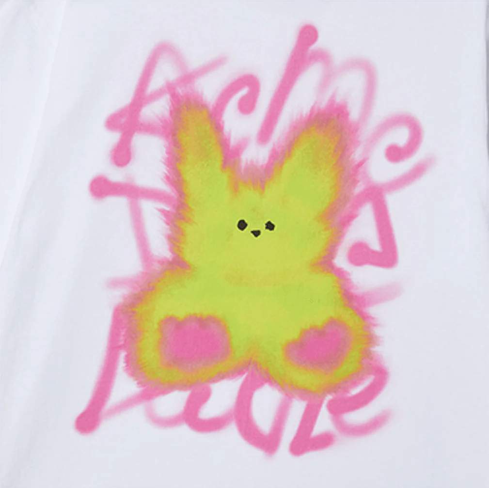 BLUR RABBIT SHORT SLEEVE T-SHIRT WHITE - Image 5