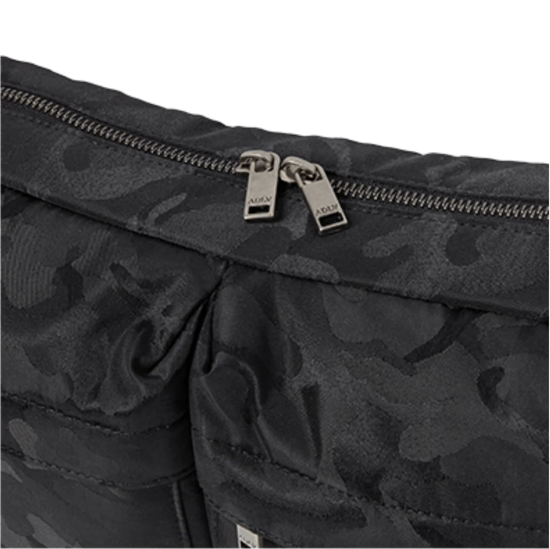 CAMOUFLAGE SQUARE CROSS BAG BLACK - Image 5