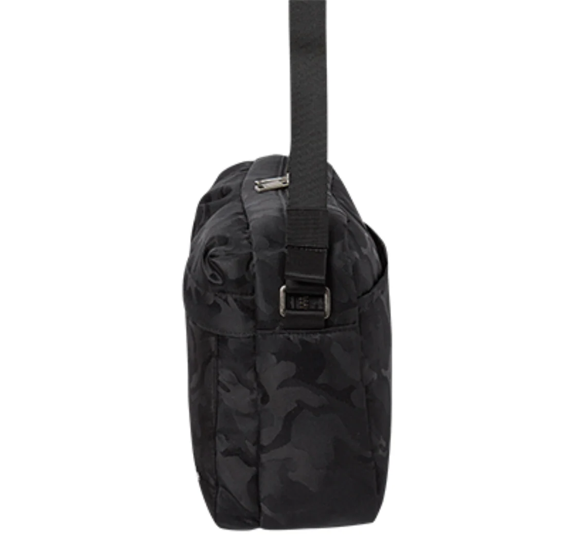 CAMOUFLAGE SQUARE CROSS BAG BLACK - Image 6