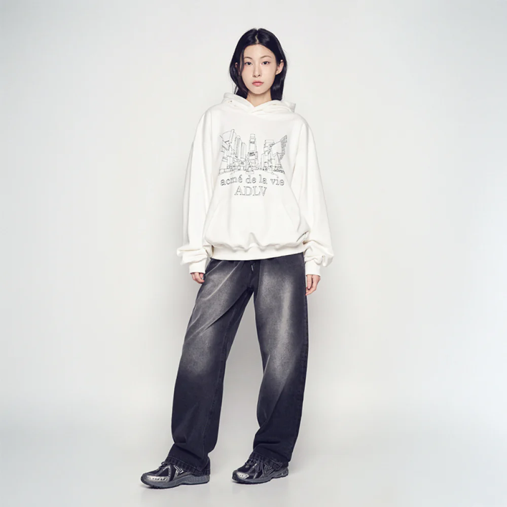 CITY VIEW HOODIE CREAM - Image 3