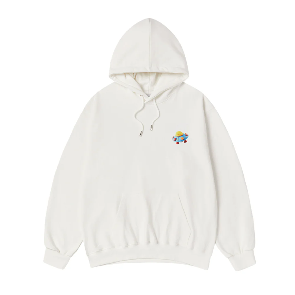 CLAY ALIEN HOODIE CREAM