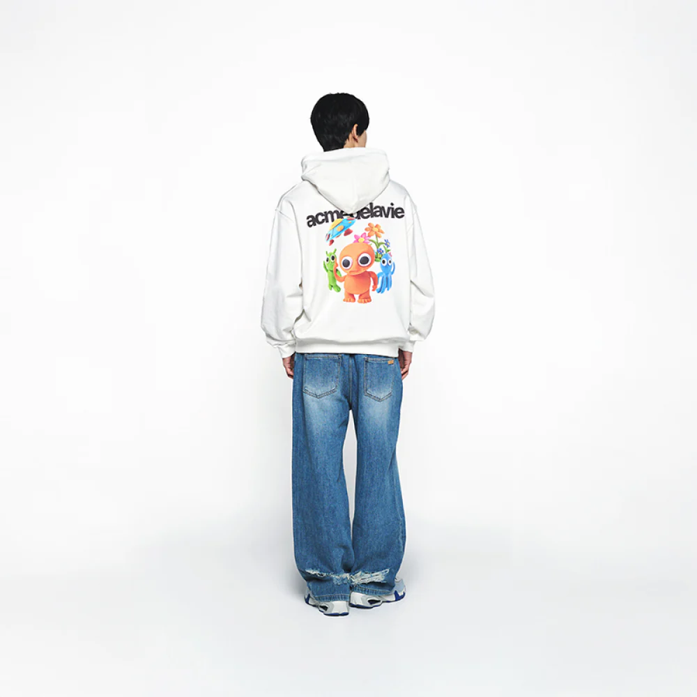 CLAY ALIEN HOODIE CREAM - Image 4