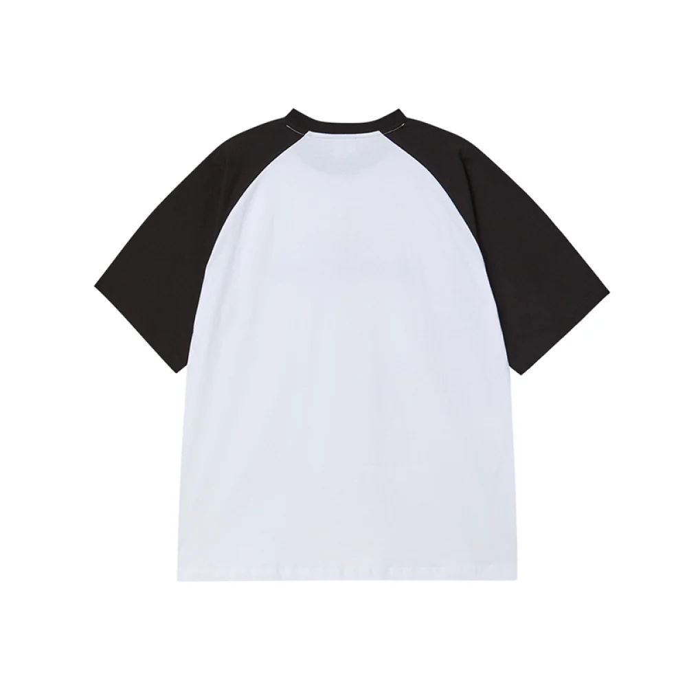 CONNECT LOGO RAGLAN SHORT SLEEVE T-SHIRT BLACK - Image 2