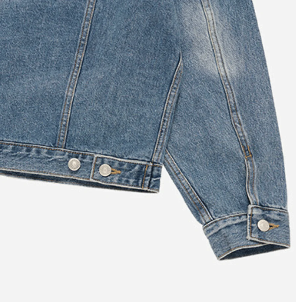 DENIM SET UP TRUCKER JACKET BLUE - Image 7