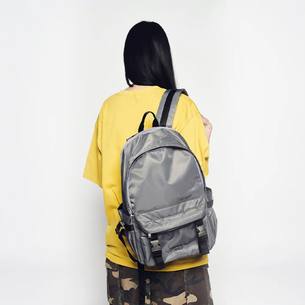 DOUBLE BUCKLE CITY BACKPACK CHARCOAL - Image 4