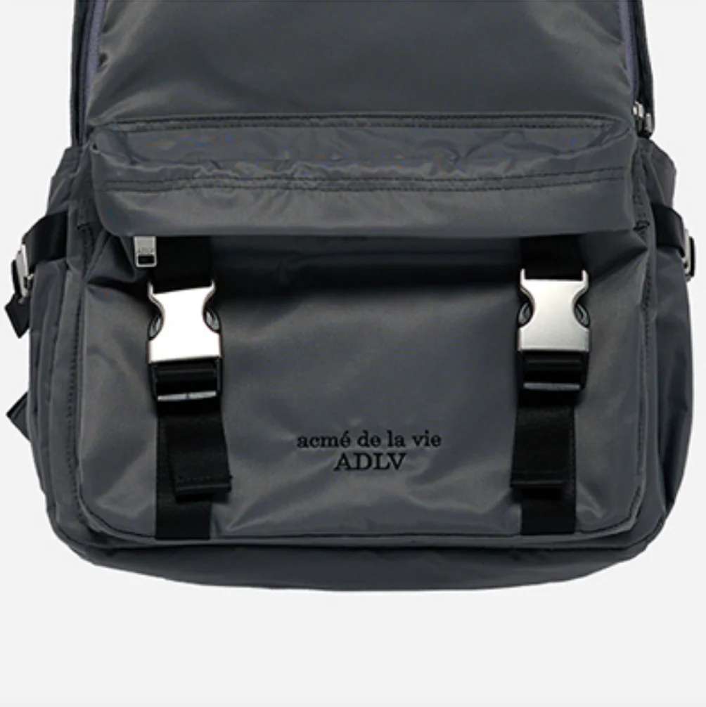 DOUBLE BUCKLE CITY BACKPACK CHARCOAL - Image 5