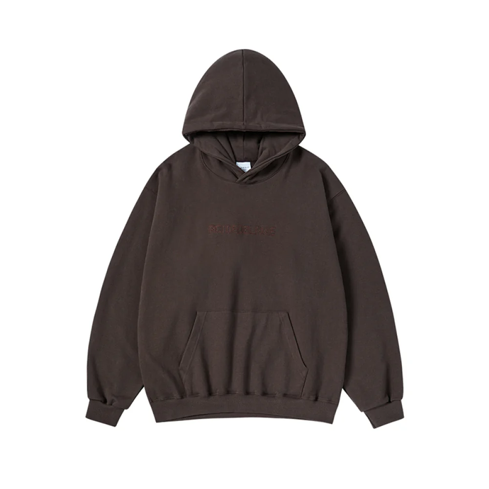 DOUBLE LINE HOODIE DARK BROWN - Image 2