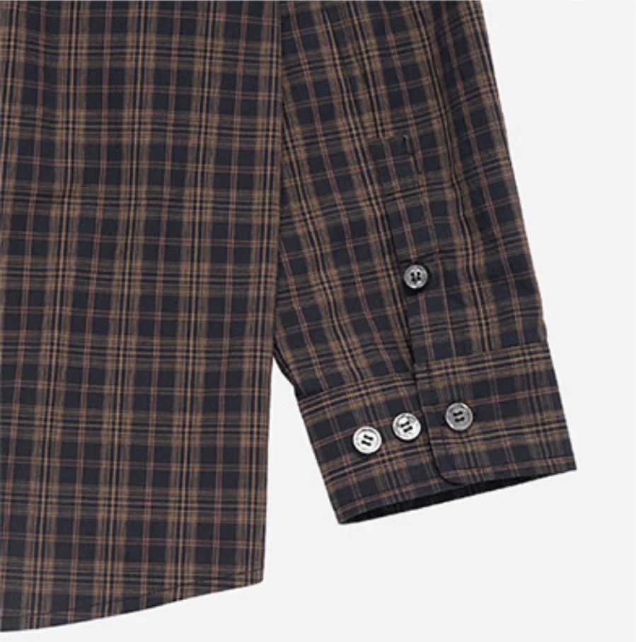 EMBO LOGO OVERSIZE CHECK SHIRTS BLACK - Image 4