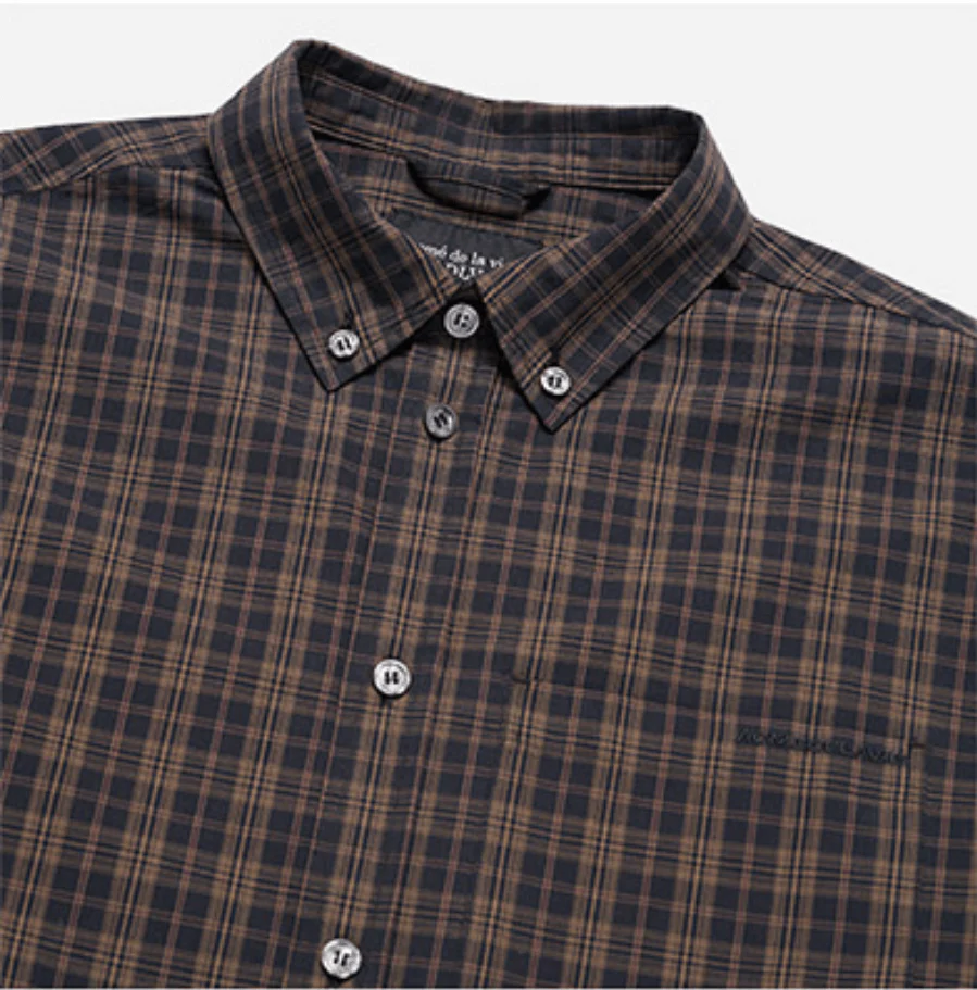EMBO LOGO OVERSIZE CHECK SHIRTS BLACK - Image 5