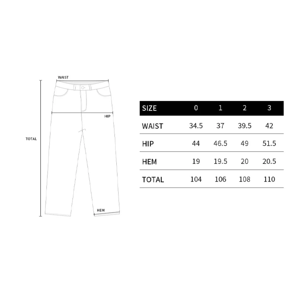 FATIGUE COLOR BLOCK DENIM PANTS BLUE - Image 3