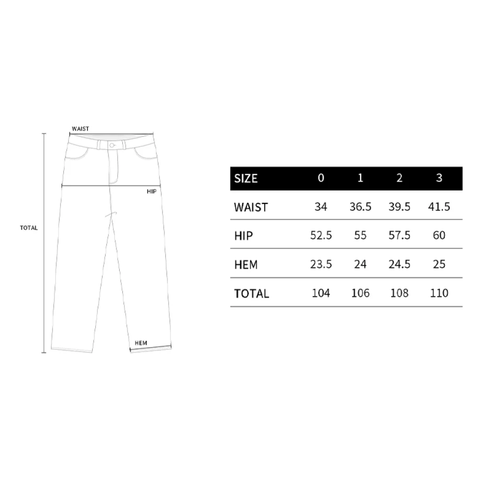 FRONT SIDE LINE SEMI TAPERED DENIM PANTS BLACK - Image 3