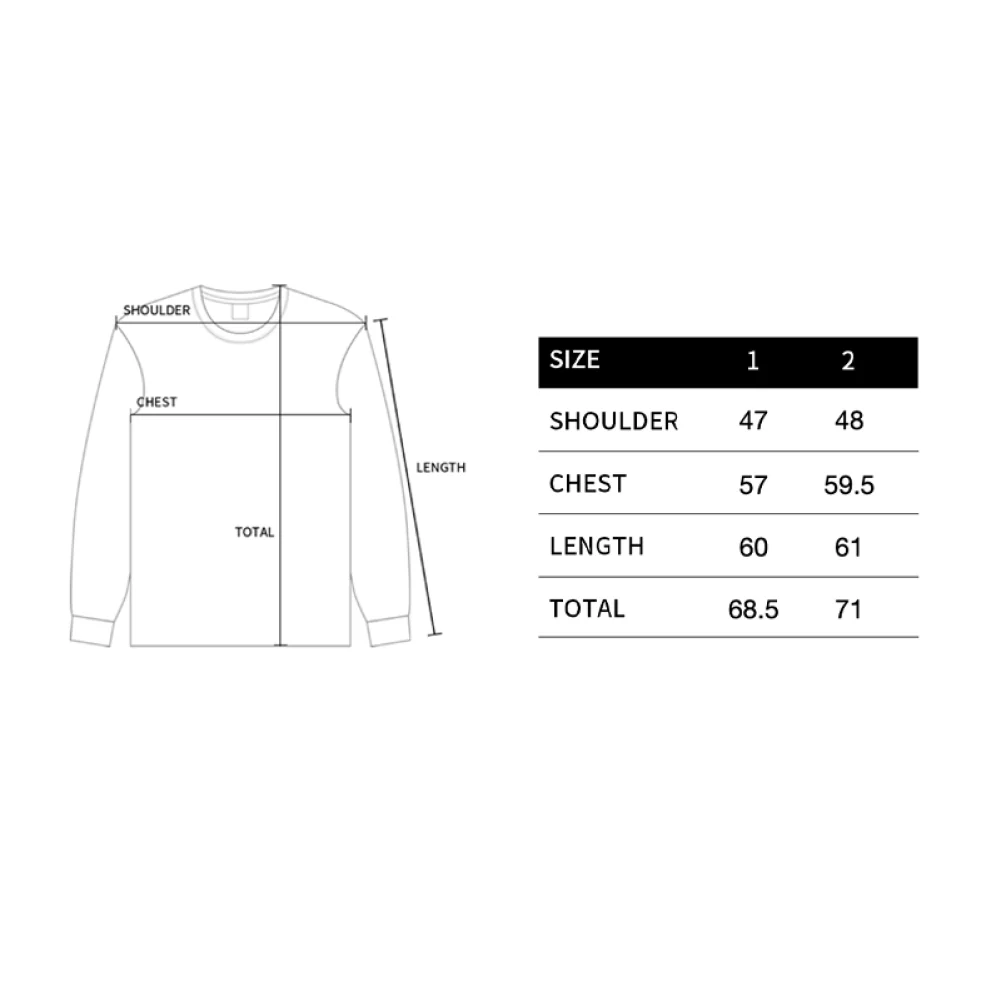 GRUNGE REVERSAL LOGO LONG SLEEVE BLACK - Image 3