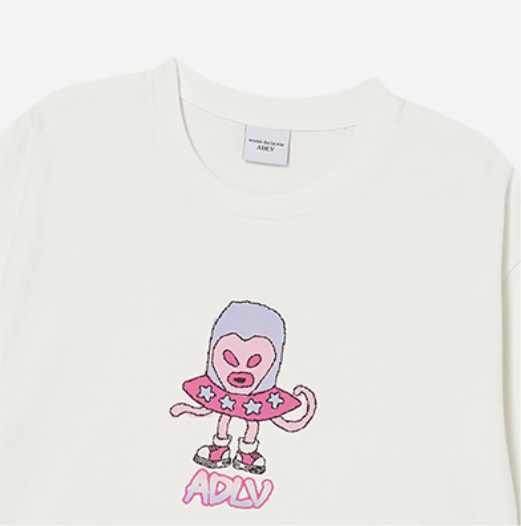 HEART ALIEN SHORT SLEEVE T-SHIRT CREAM - Image 5