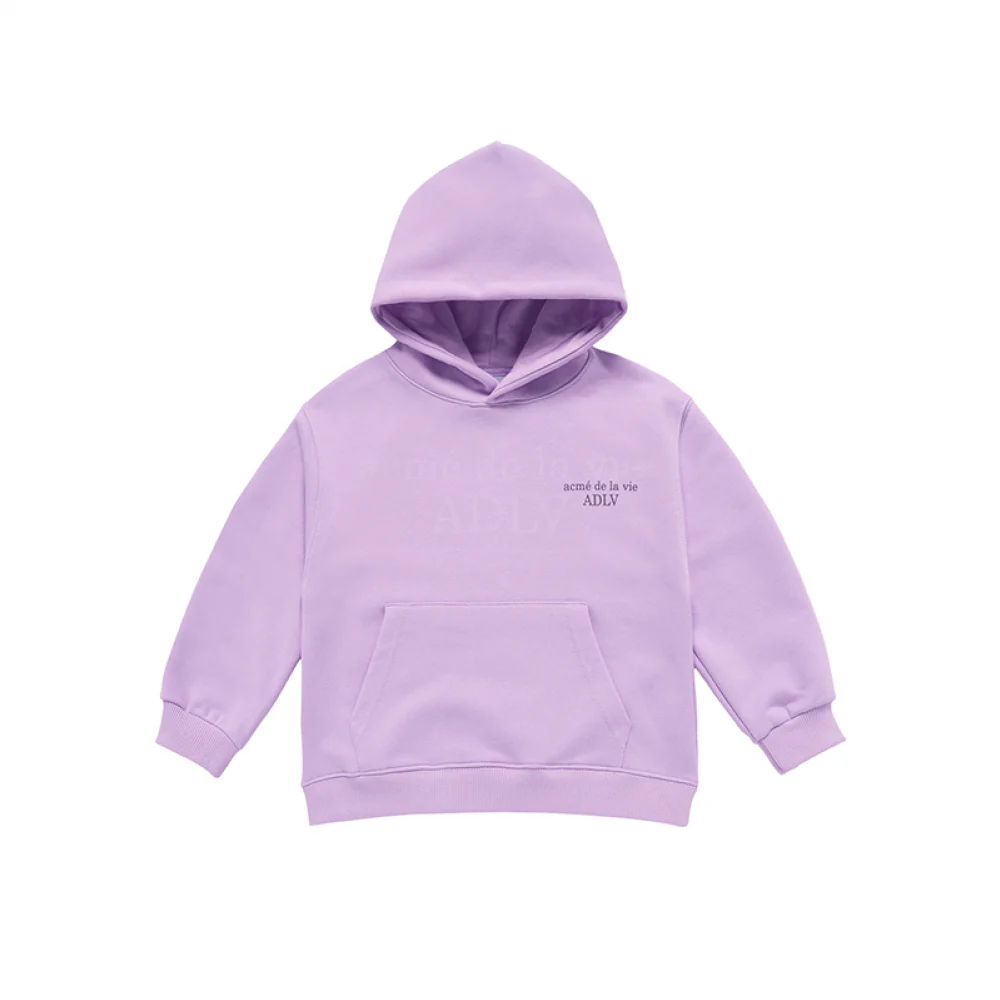 KIDS BASIC LOGO HOODIE LIGHT PURPLE