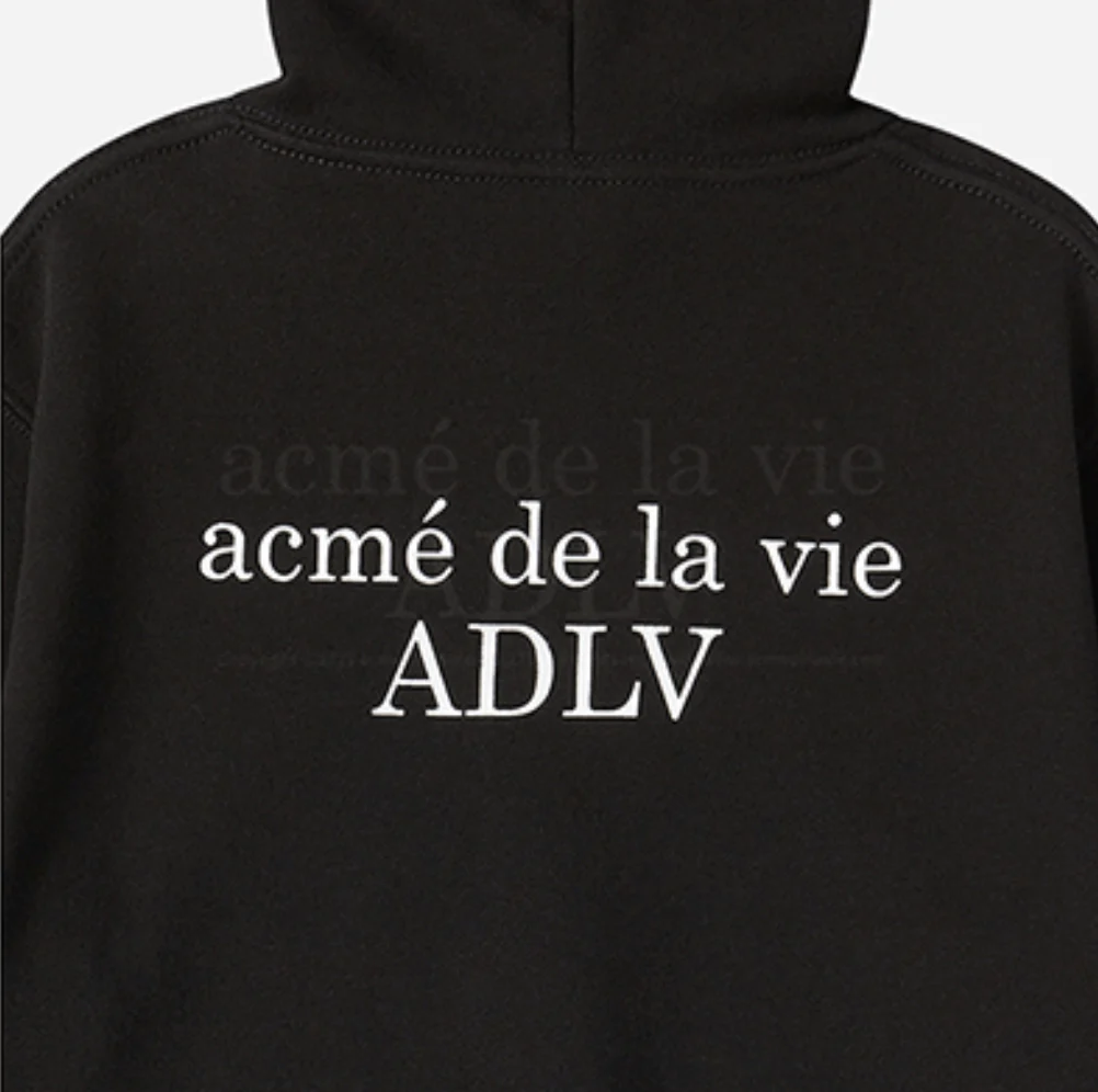 KIDS BASIC LOGO HOODIE ZIP UP-BLACK - Image 8