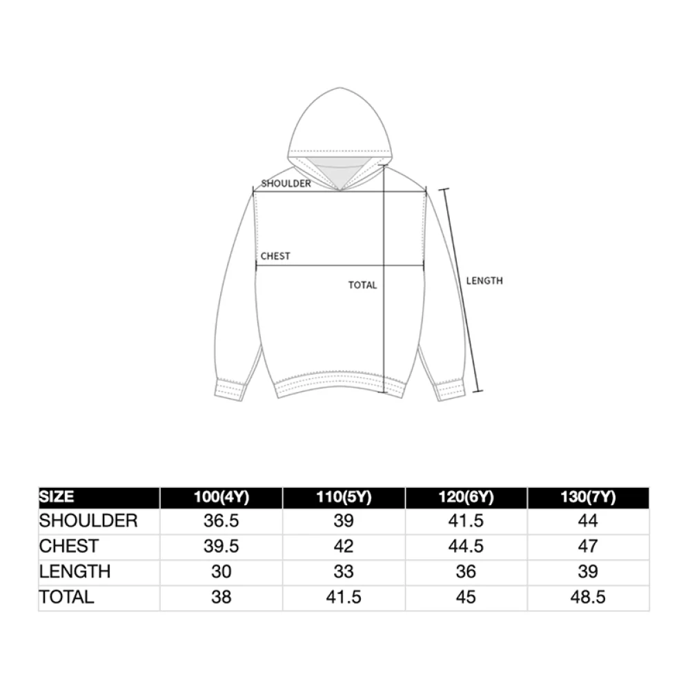 KIDS BASIC LOGO HOODIE ZIP UP-LIGHT YELLOW - Image 5