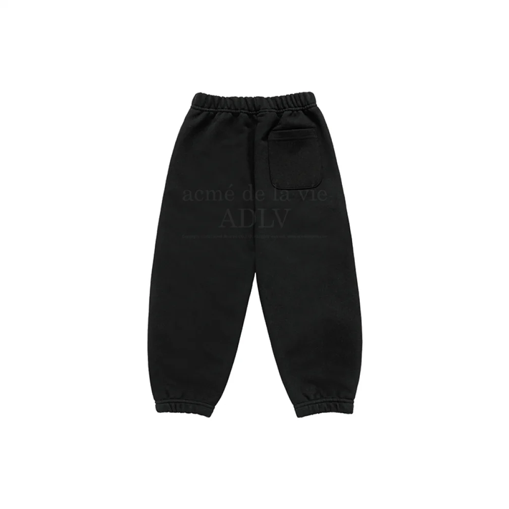 KIDS BASIC LOGO PANTS BLACK - Image 2