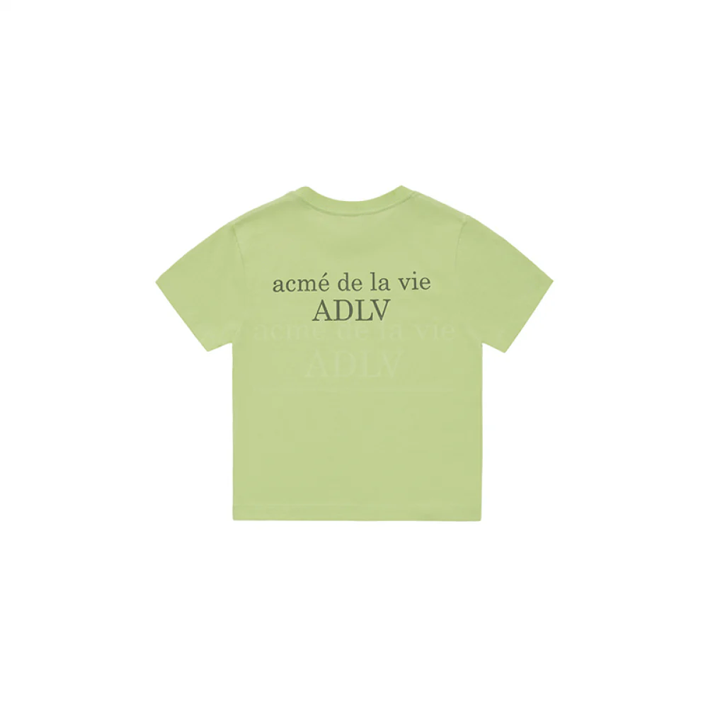 KIDS BASIC LOGO SHORT SLEEVE T-SHIRT LIGHT GREEN - Image 2
