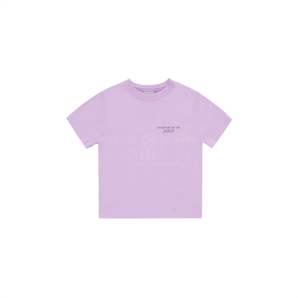 KIDS BASIC LOGO SHORT SLEEVE T-SHIRT LIGHT PURPLE
