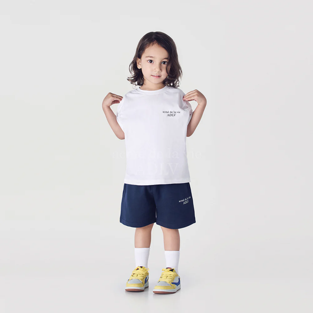 KIDS BASIC LOGO SHORT SLEEVE T-SHIRT WHITE - Image 3