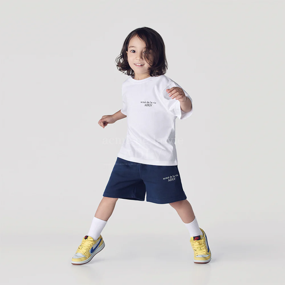 KIDS BASIC LOGO SHORT SLEEVE T-SHIRT WHITE - Image 4