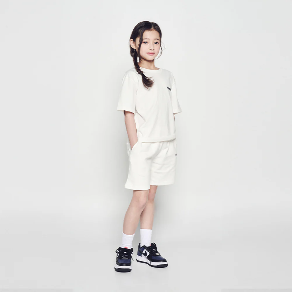 KIDS BLADE LOGO SHORT PANTS CREAM - Image 3